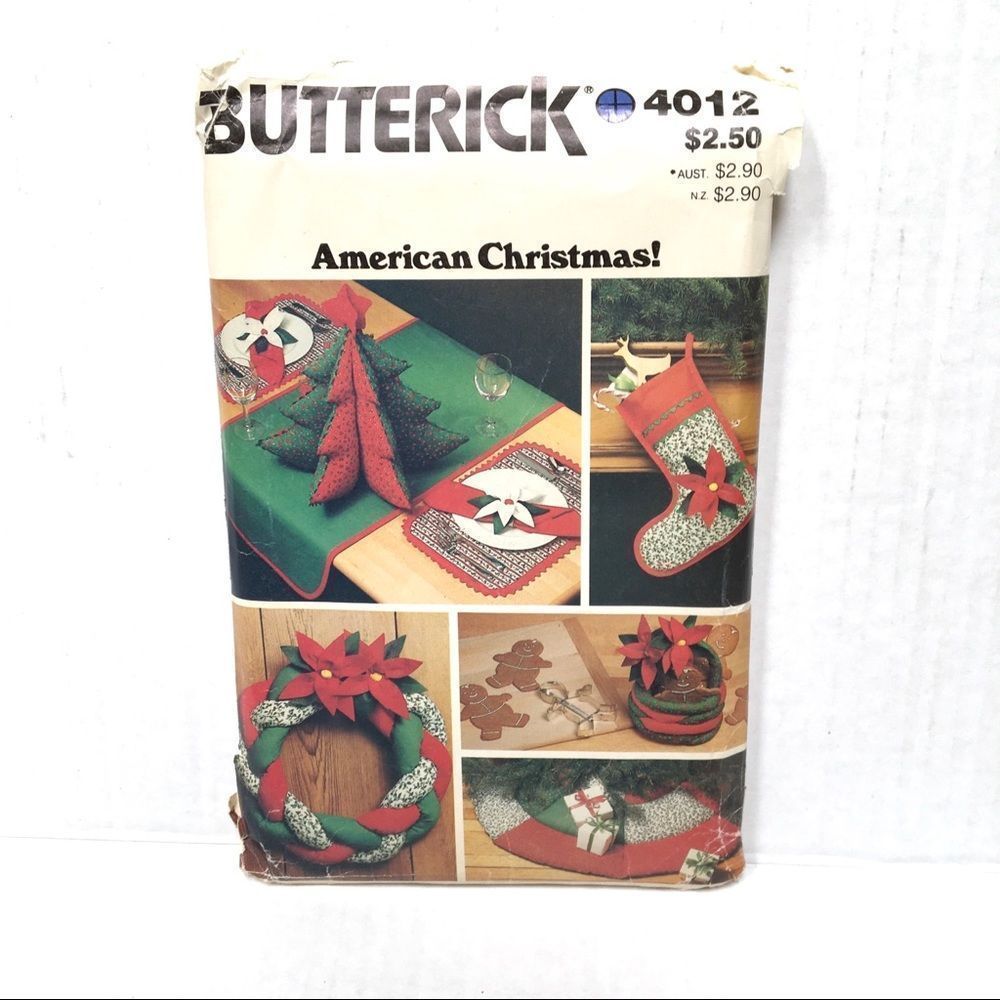 Vintage Butterick American Christmas #4012‎